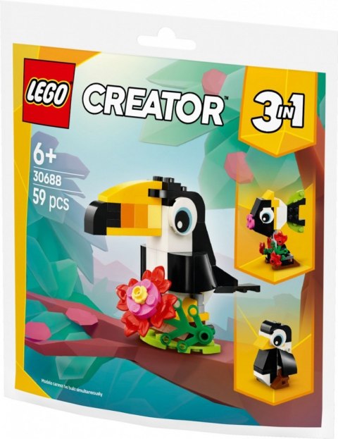 Klocki creator 30688 tropikalny tukan Klocki creator 30688 tropikalny tukan