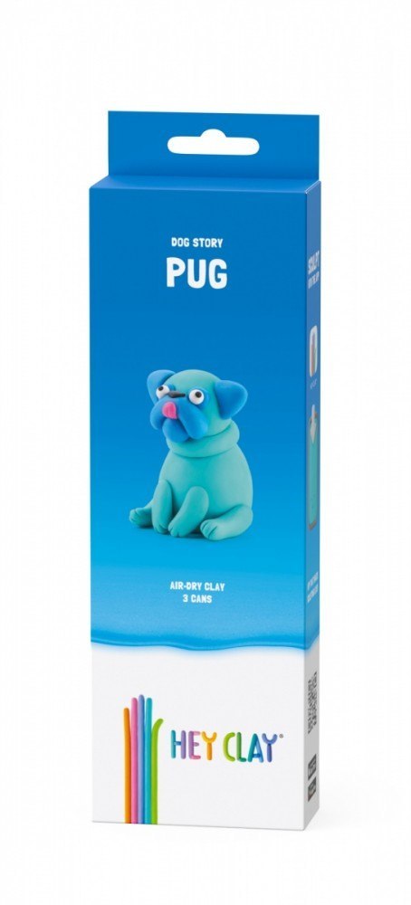 Masa plastyczna hey clay figurka psy mops Masa plastyczna hey clay figurka psy mops
