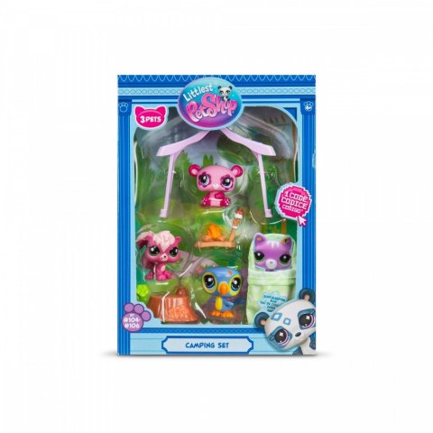 Zestaw 3 figurek littlest pet shop camping Zestaw 3 figurek littlest pet shop camping