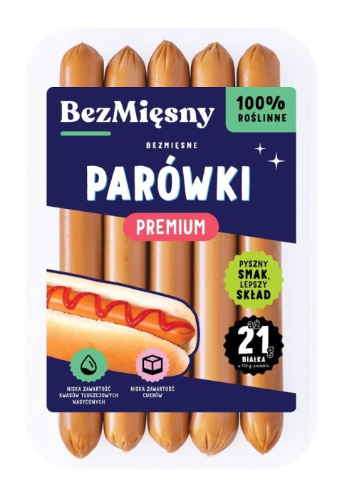 BEZMIĘSNE PARÓWKI PREMIUM 160 g - BEZMIĘSNY BEZMIĘSNE PARÓWKI PREMIUM 160 g - BEZMIĘSNY