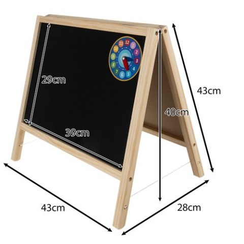 Tablica kredowa magnetyczna 40x40 cm 25571 Tablica kredowa magnetyczna 40x40 cm 25571