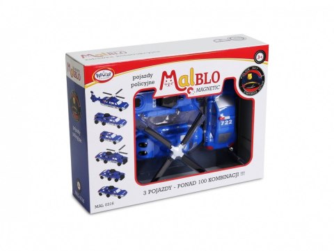 Malblo magnetyczne pojazdy policyjne Malblo magnetyczne pojazdy policyjne