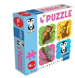 Puzzle z pingwinem 4 puzle 4 elementy