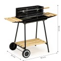 Grill ogrodowy węglowy z półkami regulacja 2 ruszty przenośny MultiGarden
