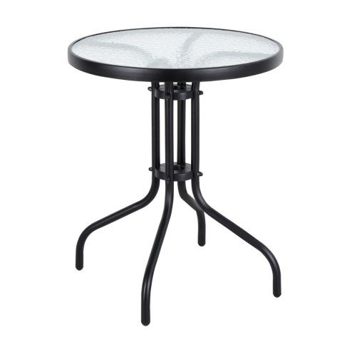 Stolik ogrodowy 60 cm szkło hartowane stół na ogród taras balkon MultiGarden Stolik ogrodowy 60 cm szkło hartowane stół na ogród taras balkon MultiGarden