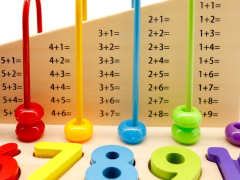 Zabawka edukacyjna liczydło klocki cyfry ECOTOYS Zabawka edukacyjna liczydło klocki cyfry ECOTOYS