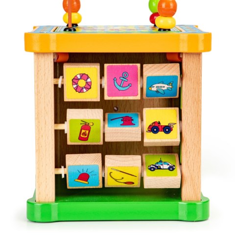 Drewniana kostka edukacyjna, tablica sorter mula ECOTOYS Drewniana kostka edukacyjna, tablica sorter mula ECOTOYS