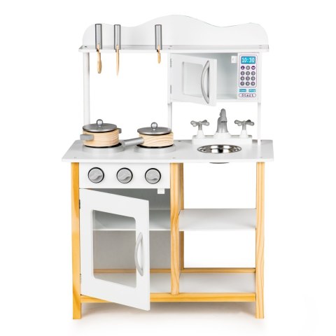 Drewniana kuchnia dla dzieci z piekarnikiem + akcesoria ECOTOYS Drewniana kuchnia dla dzieci z piekarnikiem + akcesoria ECOTOYS
