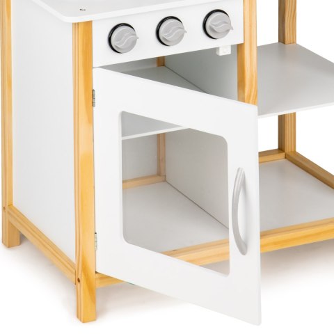 Drewniana kuchnia dla dzieci z piekarnikiem + akcesoria ECOTOYS Drewniana kuchnia dla dzieci z piekarnikiem + akcesoria ECOTOYS