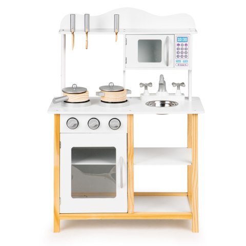 Drewniana kuchnia dla dzieci z piekarnikiem + akcesoria ECOTOYS Drewniana kuchnia dla dzieci z piekarnikiem + akcesoria ECOTOYS