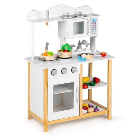 Drewniana kuchnia dla dzieci z piekarnikiem + akcesoria ECOTOYS Drewniana kuchnia dla dzieci z piekarnikiem + akcesoria ECOTOYS