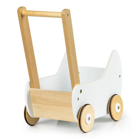Drewniany wózek dla lalek pchacz chodzik ECOTOYS Drewniany wózek dla lalek pchacz chodzik ECOTOYS