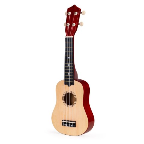 Gitara ukulele dla dzieci drewniana 4 struny nylonowe ECOTOYS Gitara ukulele dla dzieci drewniana 4 struny nylonowe ECOTOYS