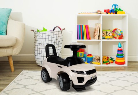 Jeździk dla dzieci autko odpychacz auto dźwięki biały Jeździk dla dzieci autko odpychacz auto dźwięki biały