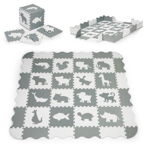 Mata piankowa z płotkiem puzzle suchy basen 36 elementów ECOTOYS Mata piankowa z płotkiem puzzle suchy basen 36 elementów ECOTOYS