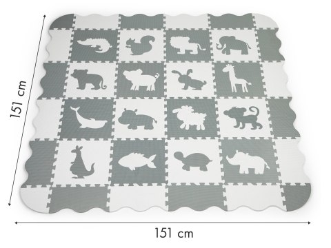 Mata piankowa z płotkiem puzzle suchy basen 36 elementów ECOTOYS Mata piankowa z płotkiem puzzle suchy basen 36 elementów ECOTOYS