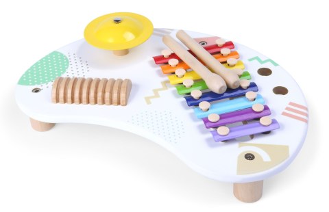 Stolik z instrumentami stół muzyczny cymbałki +18m ECOTOYS Stolik z instrumentami stół muzyczny cymbałki +18m ECOTOYS