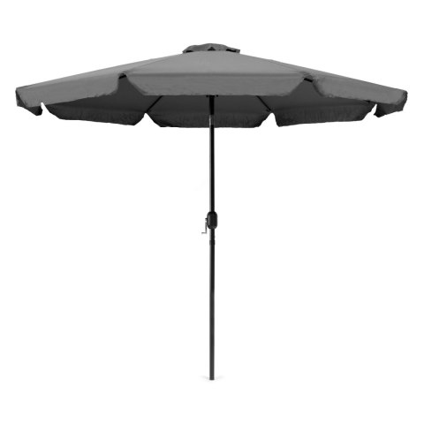 Parasol ogrodowy duży 3 m skośny łamany z korbą szary MultiGarden Parasol ogrodowy duży 3 m skośny łamany z korbą szary MultiGarden