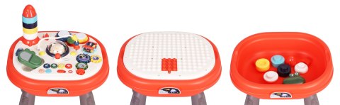 Stolik interaktywny panel edukacyjny 2w1 na klocki Stolik interaktywny panel edukacyjny 2w1 na klocki