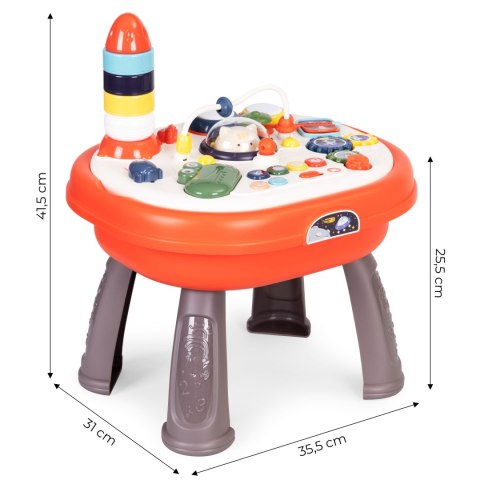 Stolik interaktywny panel edukacyjny 2w1 na klocki Stolik interaktywny panel edukacyjny 2w1 na klocki