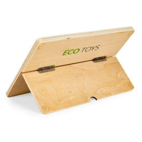 Drewniany tablet edukacyjny tablica magnetyczna kredowa ECOTOYS Drewniany tablet edukacyjny tablica magnetyczna kredowa ECOTOYS