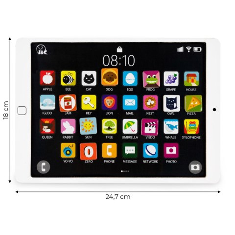Drewniany tablet edukacyjny tablica magnetyczna kredowa ECOTOYS Drewniany tablet edukacyjny tablica magnetyczna kredowa ECOTOYS