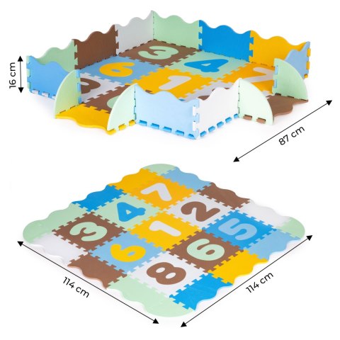 Mata piankowa edukacyjna kojec puzzle podkład dla dzieci Mata piankowa edukacyjna kojec puzzle podkład dla dzieci