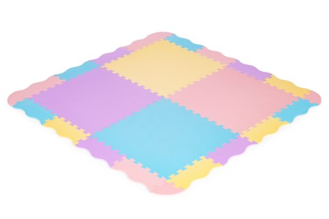Mata piankowa kolorowa dla dzieci z płotkiem 141,5x141,5 cm 24 el. IPLAY Mata piankowa kolorowa dla dzieci z płotkiem 141,5x141,5 cm 24 el. IPLAY