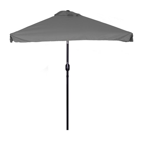 Prostokątny duży parasol ogrodowy skośny łamany z korbą szary 200x140 cm MultiGarden Prostokątny duży parasol ogrodowy skośny łamany z korbą szary 200x140 cm MultiGarden