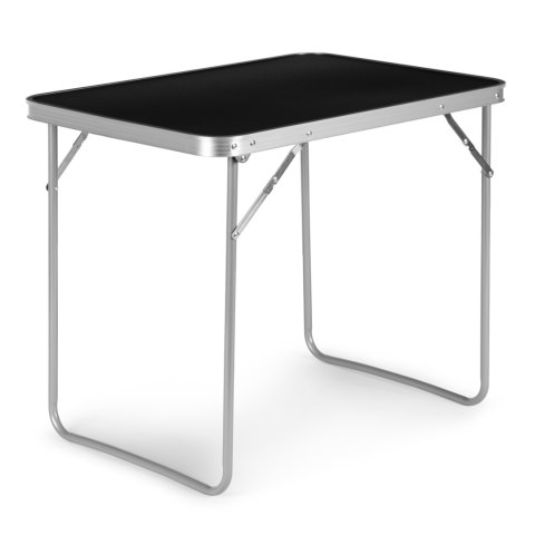 Stolik turystyczny stół piknikowy składany blat 80x60 cm czarny MultiGarden Stolik turystyczny stół piknikowy składany blat 80x60 cm czarny MultiGarden