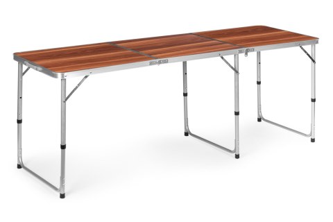 Stolik turystyczny stół składany kemping brązowy blat 180x60 cm MultiGarden Stolik turystyczny stół składany kemping brązowy blat 180x60 cm MultiGarden