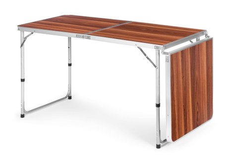 Stolik turystyczny stół składany kemping brązowy blat 180x60 cm MultiGarden Stolik turystyczny stół składany kemping brązowy blat 180x60 cm MultiGarden