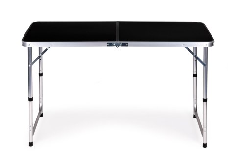 Stolik turystyczny stół składany kemping czarny blat 120x60 cm MultiGarden Stolik turystyczny stół składany kemping czarny blat 120x60 cm MultiGarden