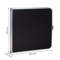 Stolik turystyczny stół składany kemping czarny blat 120x60 cm MultiGarden
