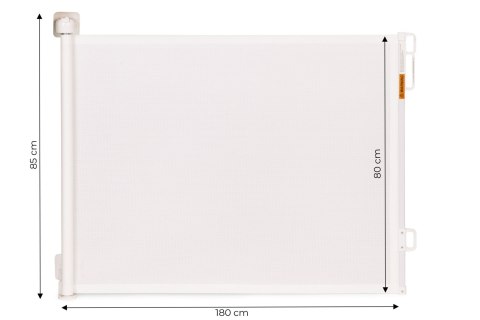 Bramka barierka roleta 180 cm ochronna zabezpieczająca na schody i drzwi - beżowa ECOTOYS Bramka barierka roleta 180 cm ochronna zabezpieczająca na schody i drzwi - beżowa ECOTOYS