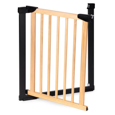 Bramka barierka zabezpieczająca 74-80 cm na schody i drzwi metal drewno Bramka barierka zabezpieczająca 74-80 cm na schody i drzwi metal drewno