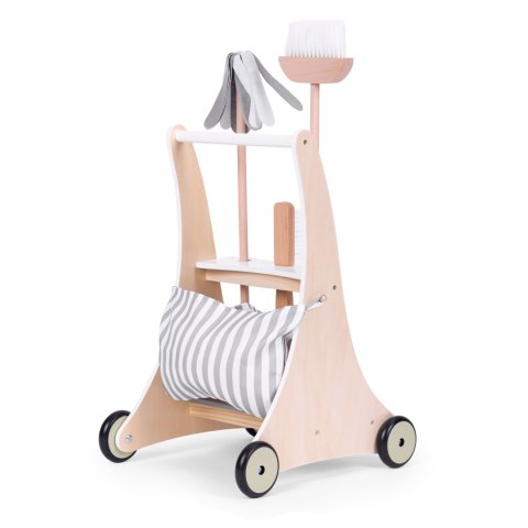 Drewniany zestaw do sprzątania wózek ECOTOYS Drewniany zestaw do sprzątania wózek ECOTOYS