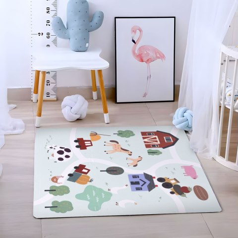 Duża mata piankowa EVA dla dzieci Farma 90,5x90,5 cm 21 el. ECOTOYS Duża mata piankowa EVA dla dzieci Farma 90,5x90,5 cm 21 el. ECOTOYS