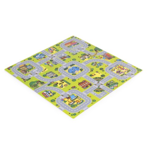Duża mata piankowa EVA dla dzieci Miasto 90,5x90,5 cm 21 el. ECOTOYS Duża mata piankowa EVA dla dzieci Miasto 90,5x90,5 cm 21 el. ECOTOYS