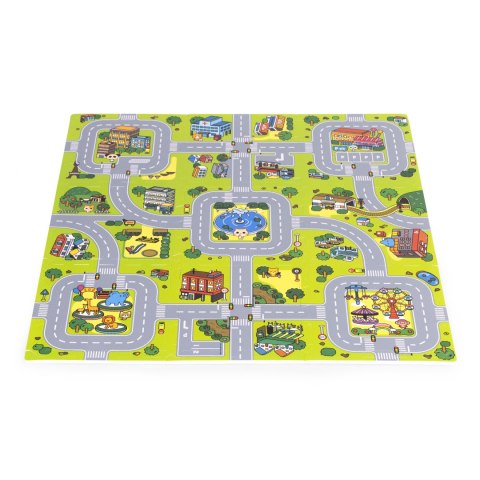 Duża mata piankowa EVA dla dzieci Miasto 90,5x90,5 cm 21 el. ECOTOYS Duża mata piankowa EVA dla dzieci Miasto 90,5x90,5 cm 21 el. ECOTOYS