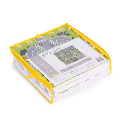 Duża mata piankowa EVA dla dzieci Miasto 90,5x90,5 cm 21 el. ECOTOYS Duża mata piankowa EVA dla dzieci Miasto 90,5x90,5 cm 21 el. ECOTOYS