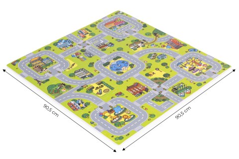 Duża mata piankowa EVA dla dzieci Miasto 90,5x90,5 cm 21 el. ECOTOYS Duża mata piankowa EVA dla dzieci Miasto 90,5x90,5 cm 21 el. ECOTOYS