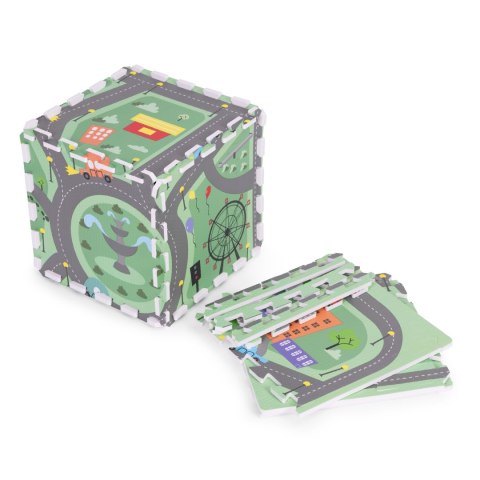 Duża mata piankowa EVA dla dzieci Miasto 90,5x90,5 cm 21 el. ECOTOYS Duża mata piankowa EVA dla dzieci Miasto 90,5x90,5 cm 21 el. ECOTOYS