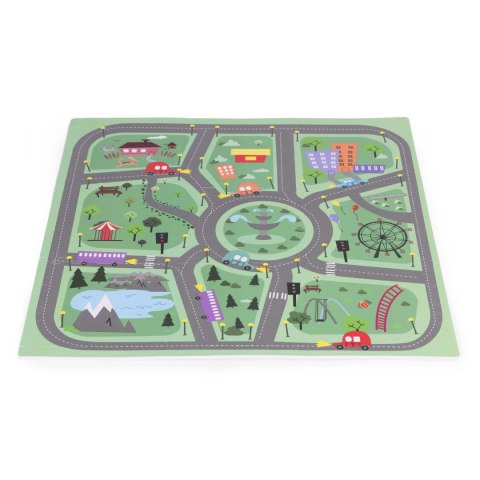 Duża mata piankowa EVA dla dzieci Miasto 90,5x90,5 cm 21 el. ECOTOYS Duża mata piankowa EVA dla dzieci Miasto 90,5x90,5 cm 21 el. ECOTOYS