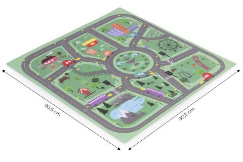 Duża mata piankowa EVA dla dzieci Miasto 90,5x90,5 cm 21 el. ECOTOYS Duża mata piankowa EVA dla dzieci Miasto 90,5x90,5 cm 21 el. ECOTOYS
