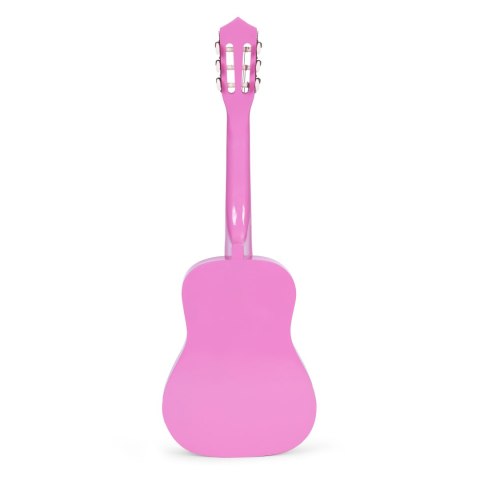 Gitara dla dzieci różowa duża - 34` drewniana 6 strun metalowe i nylonowe ECOTOYS Gitara dla dzieci różowa duża - 34` drewniana 6 strun metalowe i nylonowe ECOTOYS