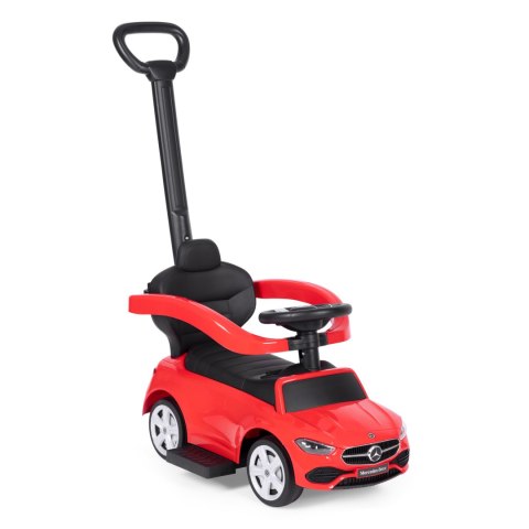 Jeździk pchacz autko Mercedes C CLASS interaktywna kierownica prowadnik czerwony Jeździk pchacz autko Mercedes C CLASS interaktywna kierownica prowadnik czerwony