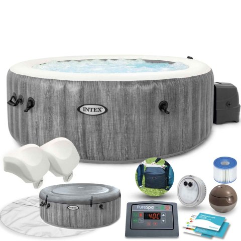 Nadmuchiwanejacuzzi hydromasaż 4 os. 196x71 cm WIFI akcesoria premium INTEX 28440 Nadmuchiwanejacuzzi hydromasaż 4 os. 196x71 cm WIFI akcesoria premium INTEX 28440