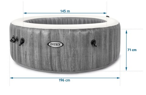 Nadmuchiwanejacuzzi hydromasaż 4 os. 196x71 cm WIFI akcesoria premium INTEX 28440 Nadmuchiwanejacuzzi hydromasaż 4 os. 196x71 cm WIFI akcesoria premium INTEX 28440