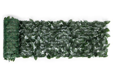 Sztuczny bluszcz żywopłot 300x50 cm zielona osłona na balkon maskująca Sztuczny bluszcz żywopłot 300x50 cm zielona osłona na balkon maskująca